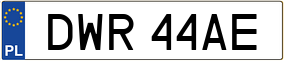 Trailer License Plate